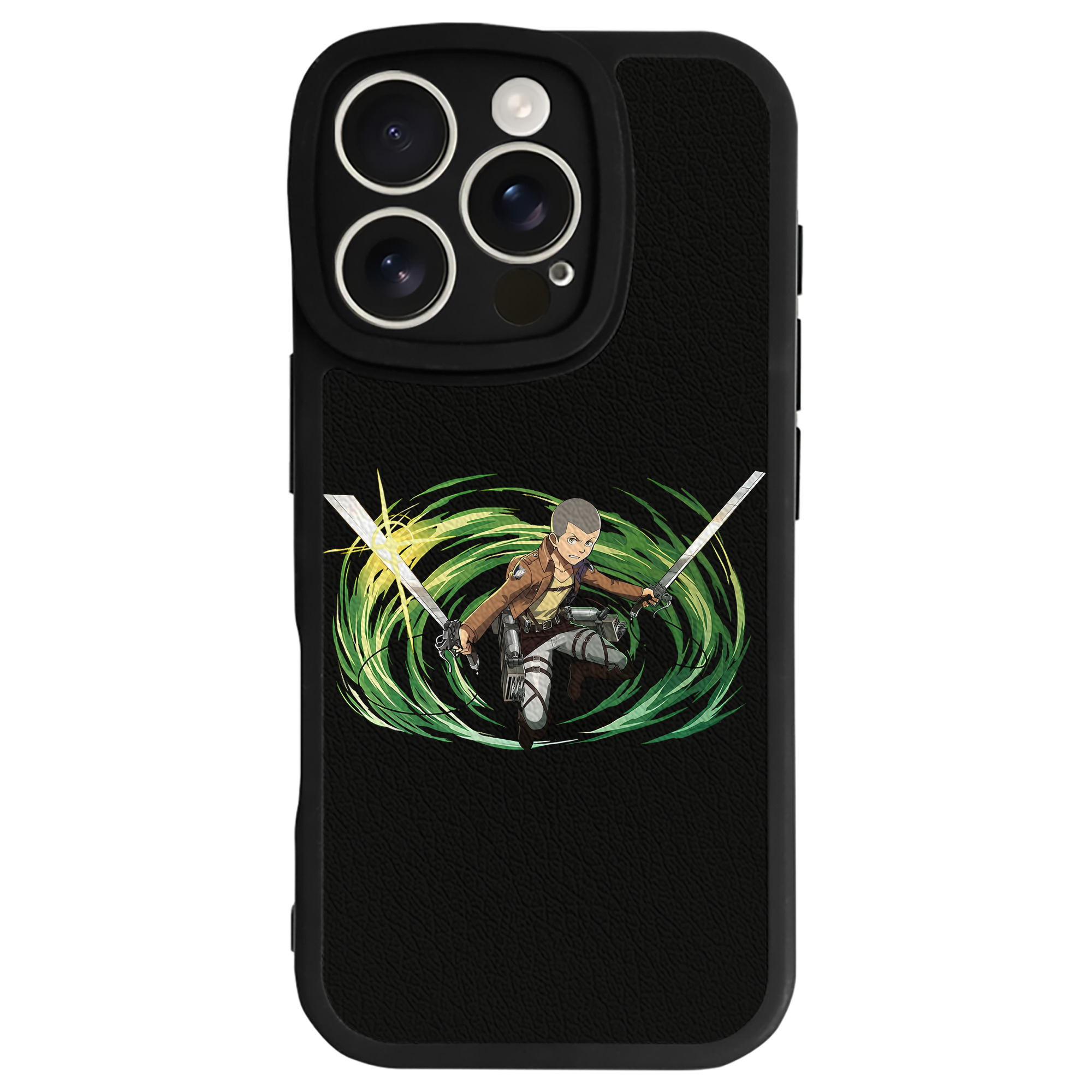 （画像用） 進撃の巨人 コニー·スプリンガー Attack on Titan Connie Springer 【iPhone 16シリーズ対応】シリコンスマホケース（レザー調） 材質：シリコン